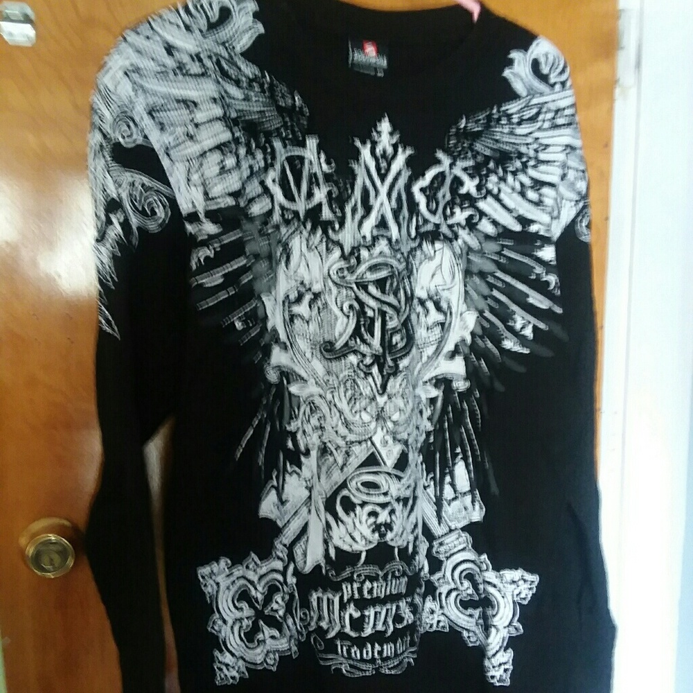 Mens Graphic South Pole Long Sleeve Shirt